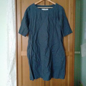 Notperfectlinen blue/grey January dress